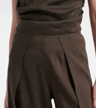 Proenza Schouler Calla linen-blend wide-leg pants | Thumbnail 5 Proenza Schouler Calla linen-blend wide-leg pants | Thumbnail 5