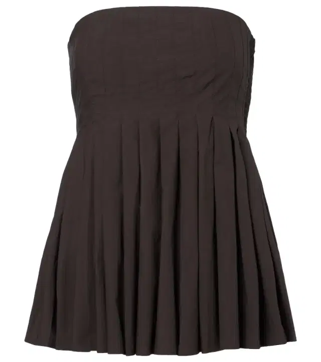 Proenza Schouler White Label Avine pleated peplum cotton top