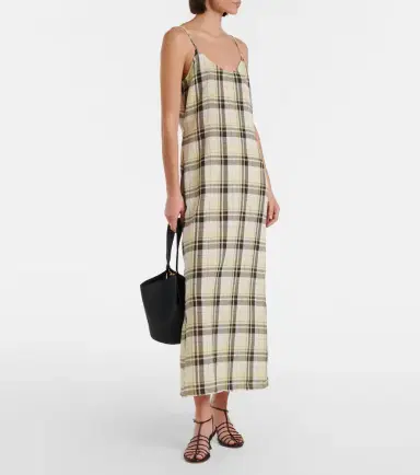 Proenza Schouler Evelyn plaid gauze slip dress | Thumbnail 3