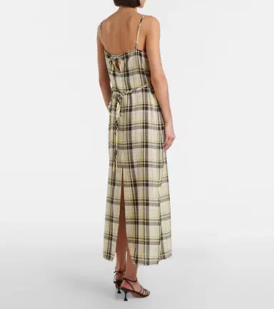 Proenza Schouler Evelyn plaid gauze slip dress | Thumbnail 4