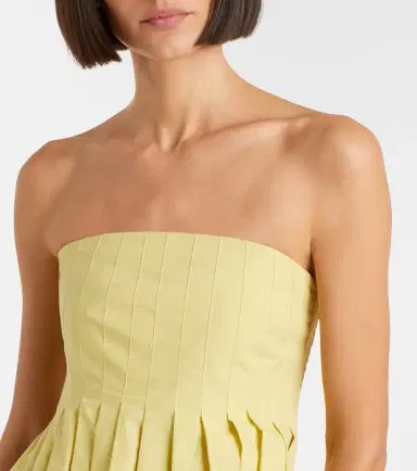 Proenza Schouler White Label Avine peplum cotton top | Thumbnail 3