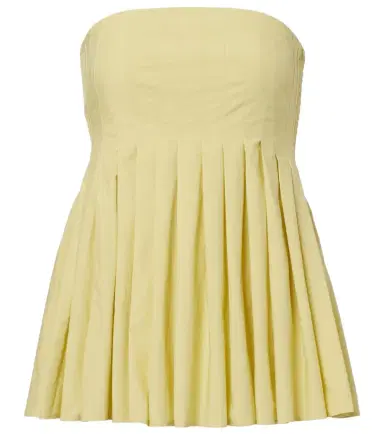 Proenza Schouler White Label Avine peplum cotton top | Thumbnail 1
