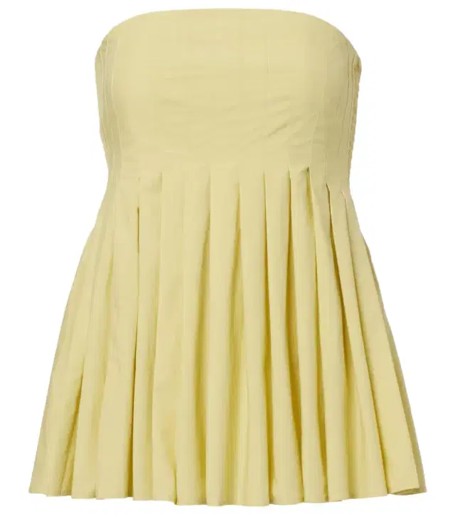 White Label Avine peplum cotton top