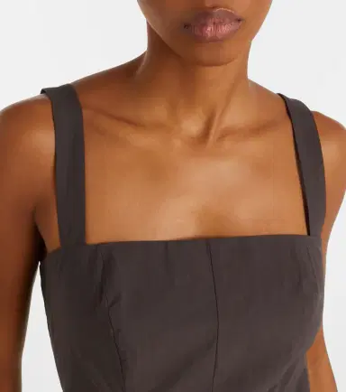 Proenza Schouler White Label Ella cotton midi dress | Thumbnail 3