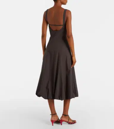 Proenza Schouler White Label Ella cotton midi dress | Thumbnail 4