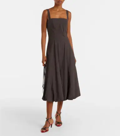 Proenza Schouler White Label Ella cotton midi dress | Thumbnail 5