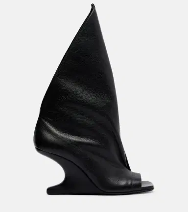 Rick Owens Cantilever leather peep-toe boots | Thumbnail 4 Rick Owens Cantilever leather peep-toe boots | Thumbnail 4