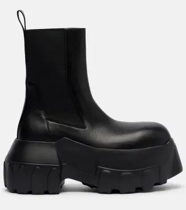 Rick Owens Beatle Mega Tractor leather Chelsea boots | Thumbnail 2 Rick Owens Beatle Mega Tractor leather Chelsea boots | Thumbnail 2