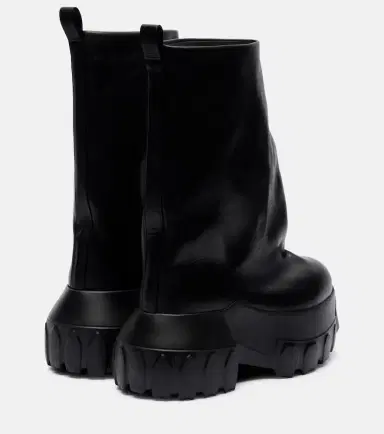 Rick Owens Mega Tractor leather mid-calf boots | Thumbnail 2 Rick Owens Mega Tractor leather mid-calf boots | Thumbnail 2