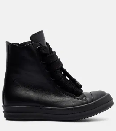 Rick Owens Jumbolace leather sneakers | Thumbnail 4