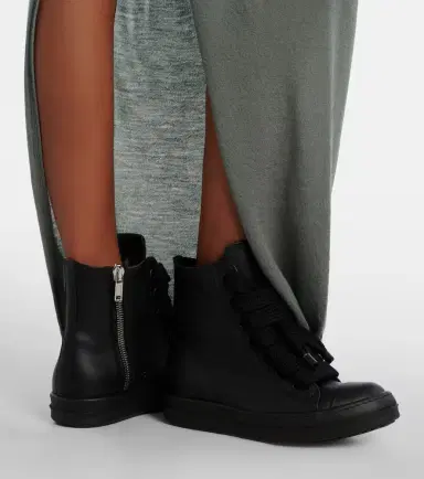 Rick Owens Jumbolace leather sneakers | Thumbnail 6