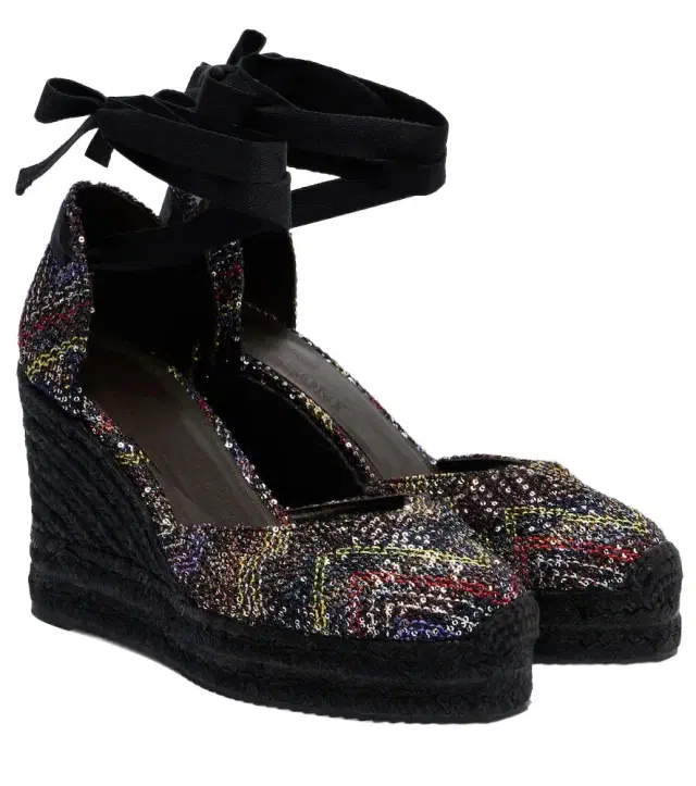 Missoni Eva 80 sequined espadrille wedges