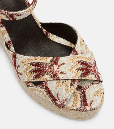 Missoni Carmen 110 lamé espadrille wedges | Thumbnail 2