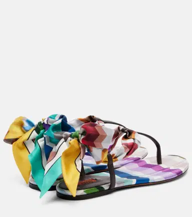 Missoni Dora twill sandals | Thumbnail 3