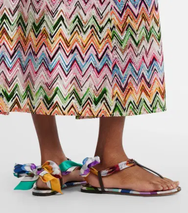Missoni Dora twill sandals | Thumbnail 6