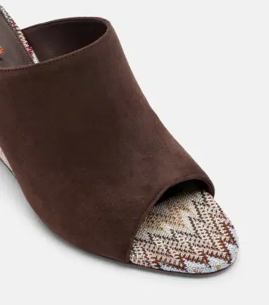 Missoni Mabel Zigzag suede wedge mules | Thumbnail 3