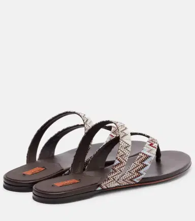 Missoni Luise Zigzag thong sandals | Thumbnail 2