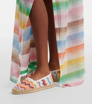 Missoni Elle Zigzag lamé espadrilles | Thumbnail 5