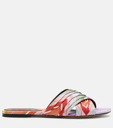 Missoni Ada Chevron twill slides | Thumbnail 2