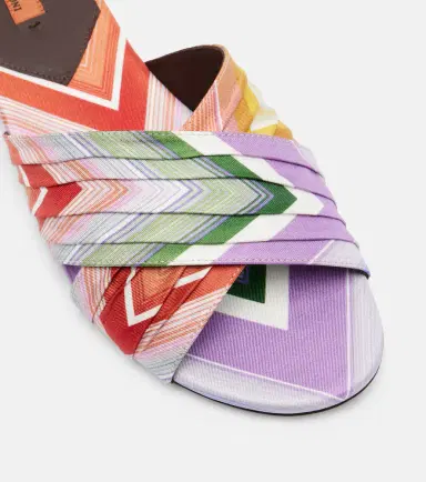 Missoni Ada Chevron twill slides | Thumbnail 4