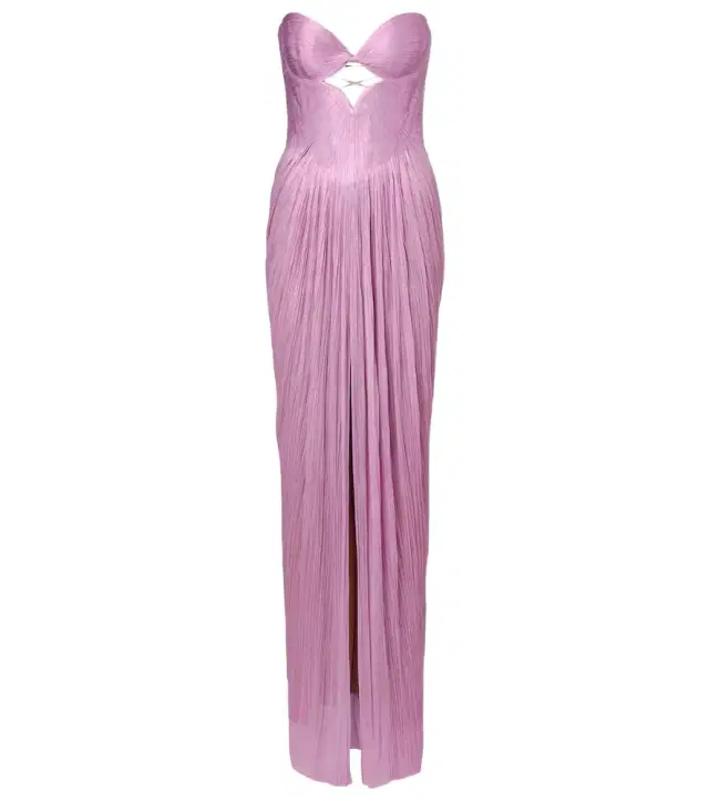 Stephanie silk tulle bustier gown