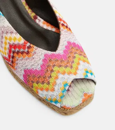 Missoni Joy 30 Zigzag lamé espadrille wedges | Thumbnail 3
