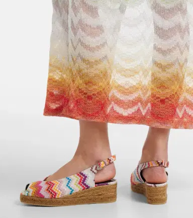 Missoni Joy 30 Zigzag lamé espadrille wedges | Thumbnail 6