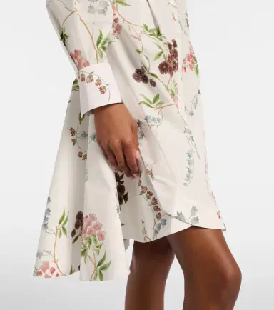 Erdem Floral cotton poplin shirt dress | Thumbnail 3 Erdem Floral cotton poplin shirt dress | Thumbnail 3