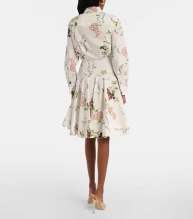 Erdem Floral cotton poplin shirt dress | Thumbnail 4 Erdem Floral cotton poplin shirt dress | Thumbnail 4