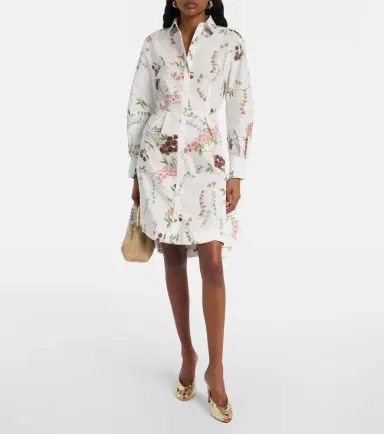 Erdem Floral cotton poplin shirt dress | Thumbnail 5 Erdem Floral cotton poplin shirt dress | Thumbnail 5