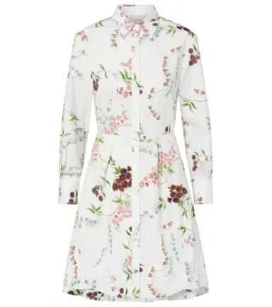 Erdem Floral cotton poplin shirt dress | Thumbnail 1 Erdem Floral cotton poplin shirt dress | Thumbnail 1