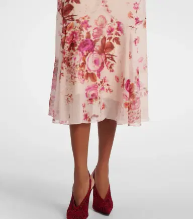 Erdem Floral silk midi dress | Thumbnail 4 Erdem Floral silk midi dress | Thumbnail 4