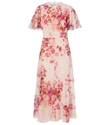 Erdem Floral silk midi dress | Thumbnail 1 Erdem Floral silk midi dress | Thumbnail 1