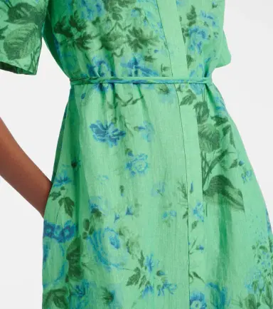 Erdem Floral linen shirt dress | Thumbnail 2