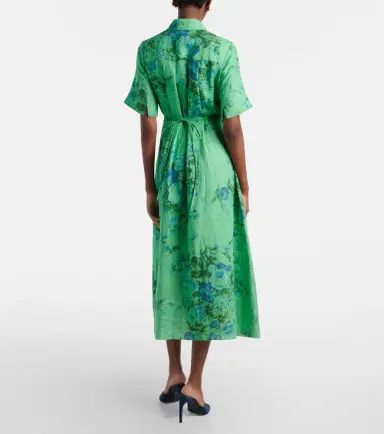Erdem Floral linen shirt dress | Thumbnail 4