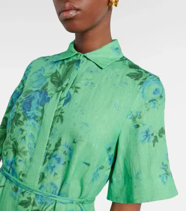 Erdem Floral linen shirt dress | Thumbnail 7