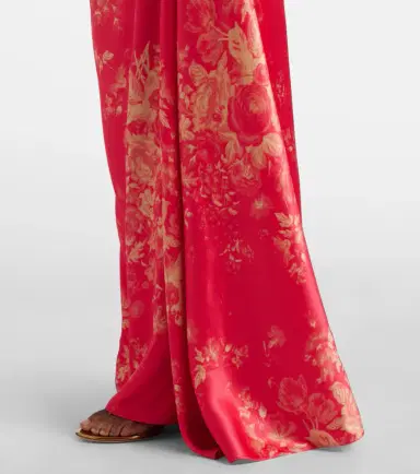 Erdem Draped floral duchess satin gown | Thumbnail 7