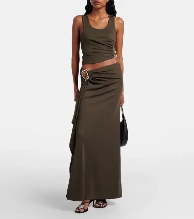 Christopher Esber Occhio embellished jersey maxi skirt | Thumbnail 5