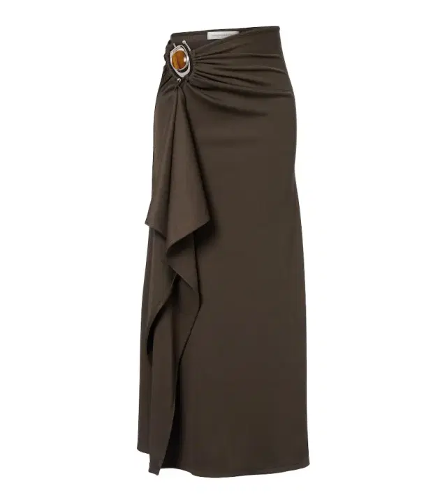 Christopher Esber Occhio embellished jersey maxi skirt