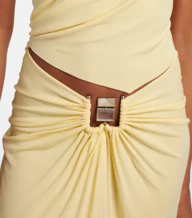 Christopher Esber Bezel Quartz gathered jersey maxi skirt | Thumbnail 3