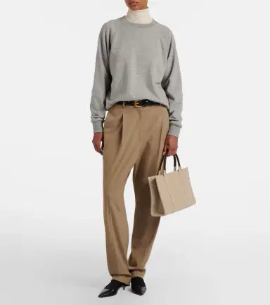 The Row Eulalia cotton and cashmere sweatshirt | Thumbnail 3