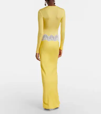 Christopher Esber Verner cutout lace-trimmed jersey maxi dress | Thumbnail 2