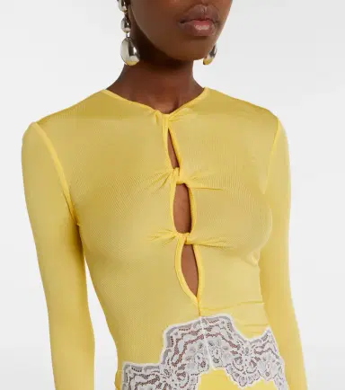 Christopher Esber Verner cutout lace-trimmed jersey maxi dress | Thumbnail 4