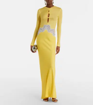 Christopher Esber Verner cutout lace-trimmed jersey maxi dress | Thumbnail 5