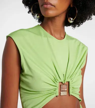 Christopher Esber Bezel Quartz cutout jersey minidress | Thumbnail 3