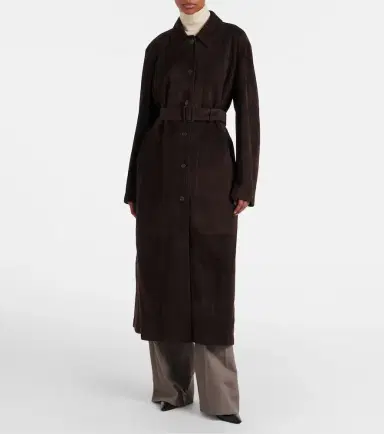 The Row Kendra suede coat | Thumbnail 3