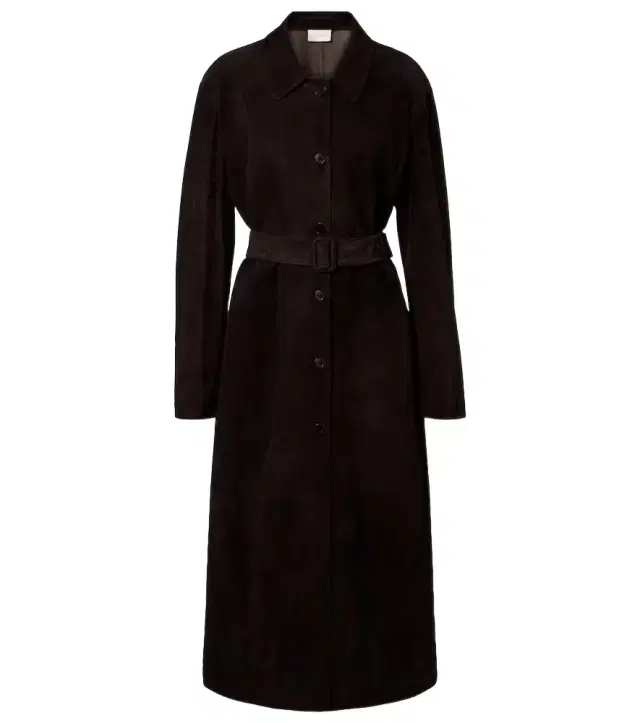 The Row Kendra suede coat