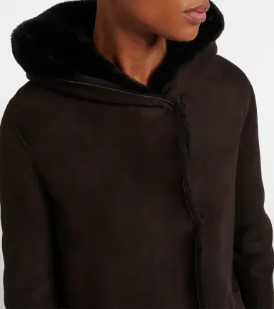 The Row Anaya hooded shearling-trimmed suede coat | Thumbnail 5 The Row Anaya hooded shearling-trimmed suede coat | Thumbnail 5
