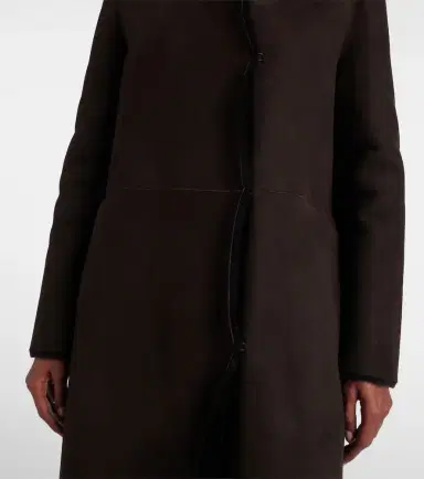 The Row Anaya hooded shearling-trimmed suede coat | Thumbnail 6 The Row Anaya hooded shearling-trimmed suede coat | Thumbnail 6