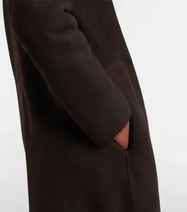 The Row Anaya hooded shearling-trimmed suede coat | Thumbnail 7 The Row Anaya hooded shearling-trimmed suede coat | Thumbnail 7